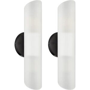 DAYCENT Modern Farmhouse Black Bathroom Light Fixtures Wall Sconces Set of Two